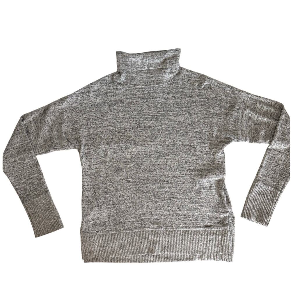 Abercrombie & Fitch Cozy AF Turtleneck Sweater Gray Women's Fitted Size XS